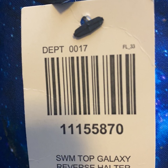 Galaxy halter swim top - Picture 5 of 5